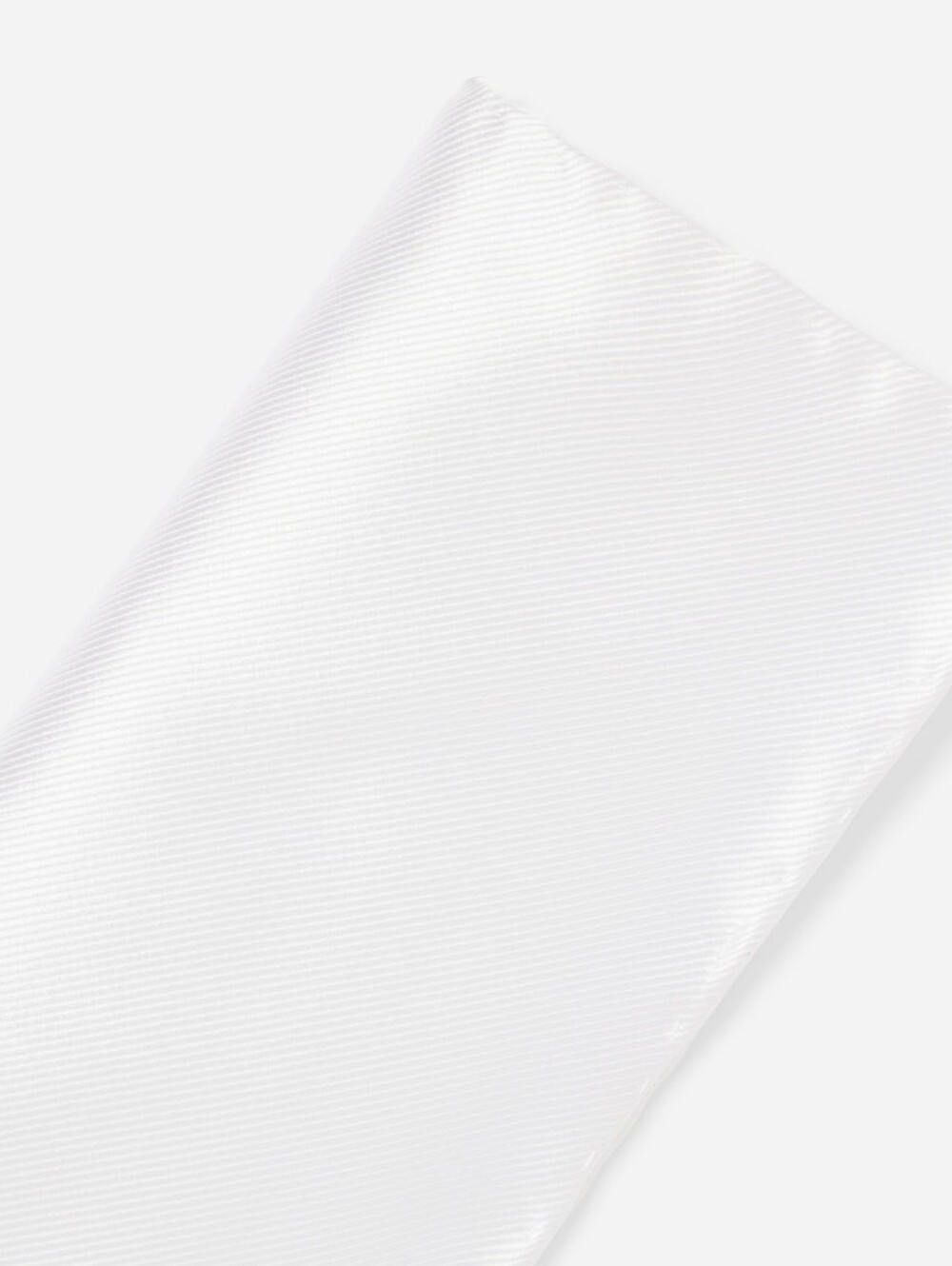 3 TieBar White Silk Pocket Squares - Picture 3 of 4